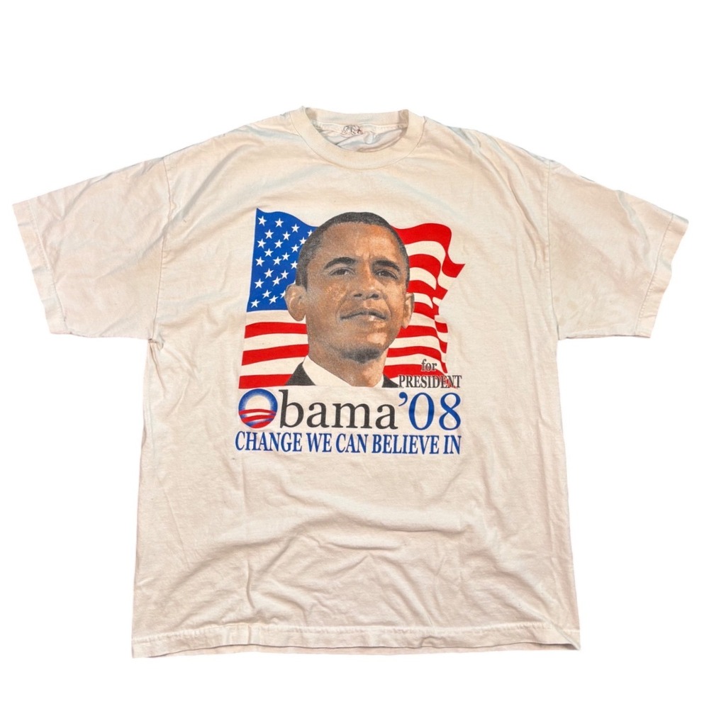 2008 Obama President Campaign Shirt Change We Believe In History Size XL